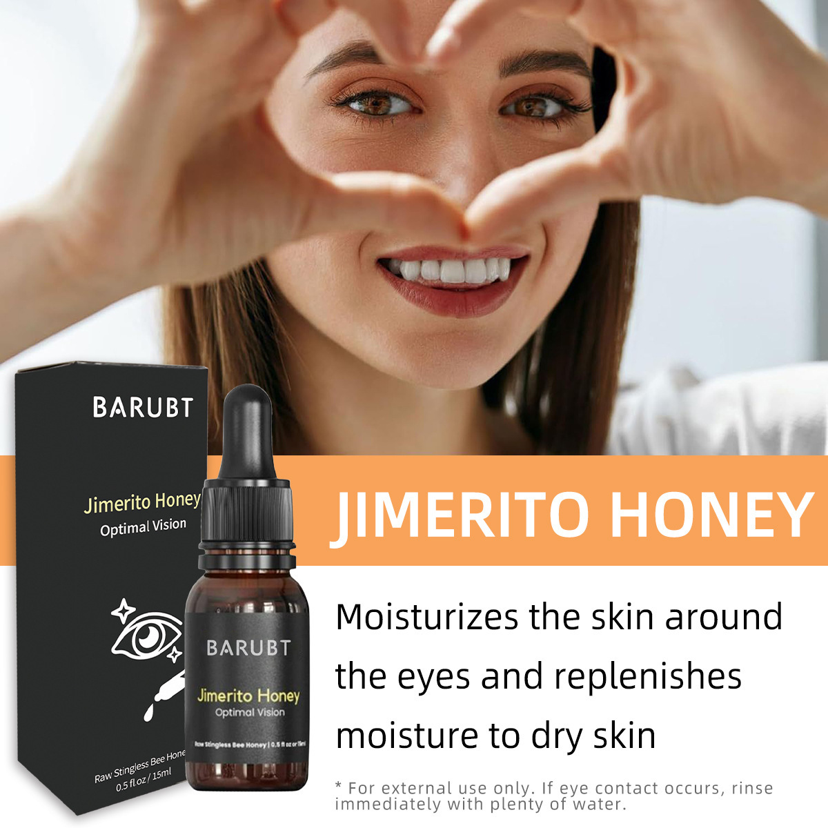 Cross-border BARUBT Jimeirito Honey Eye Care Refreshing Gentle Moisturizing Hydrating Eye External Care 2