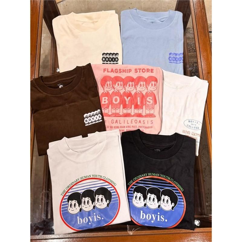 Thai Boyis Printed T-Shirts in Various Styles and Colors, Unisex, Couple, Student Party, Round Neck, Loose Casual T-Shirts Thai Boyis Printed T-Shirts in Various Styles and Colors, Unisex, Couple, Student Party, Round Neck, Loose Casual T-Shirts