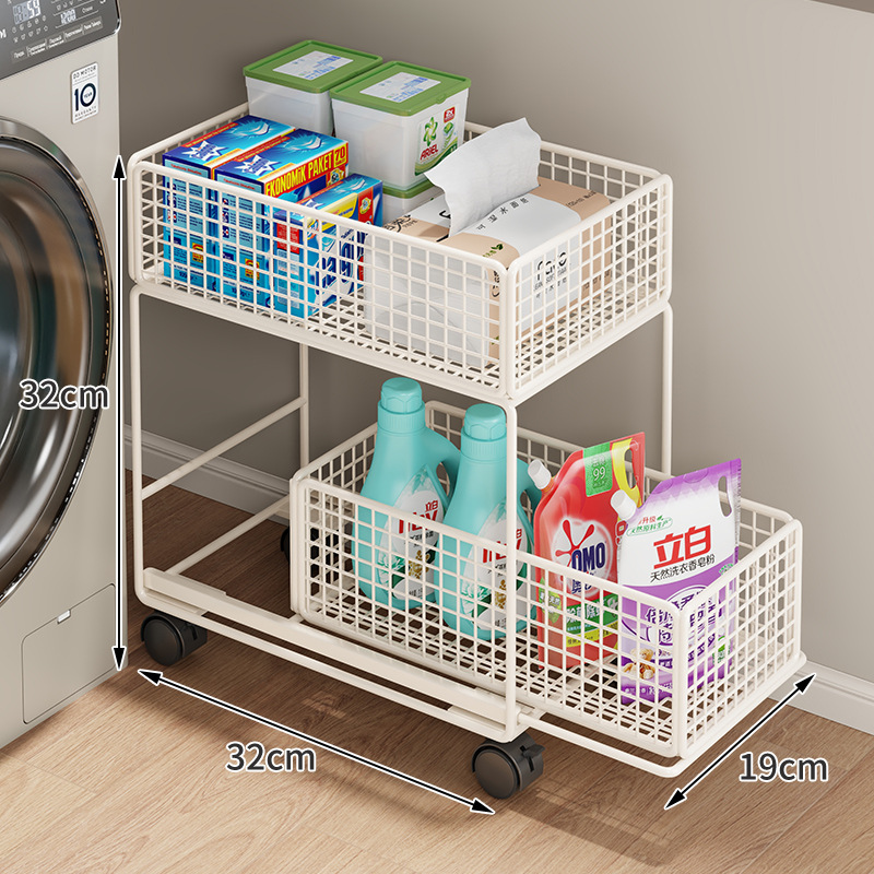 Carrito Organizador de Baño de Hierro Móvil para Baño image 9