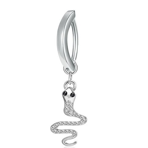AliExpress Amazon Hot Selling New Navel Nail Snake Pendant Piercing Jewelry European and American Trendy Navel Jewelry Factory