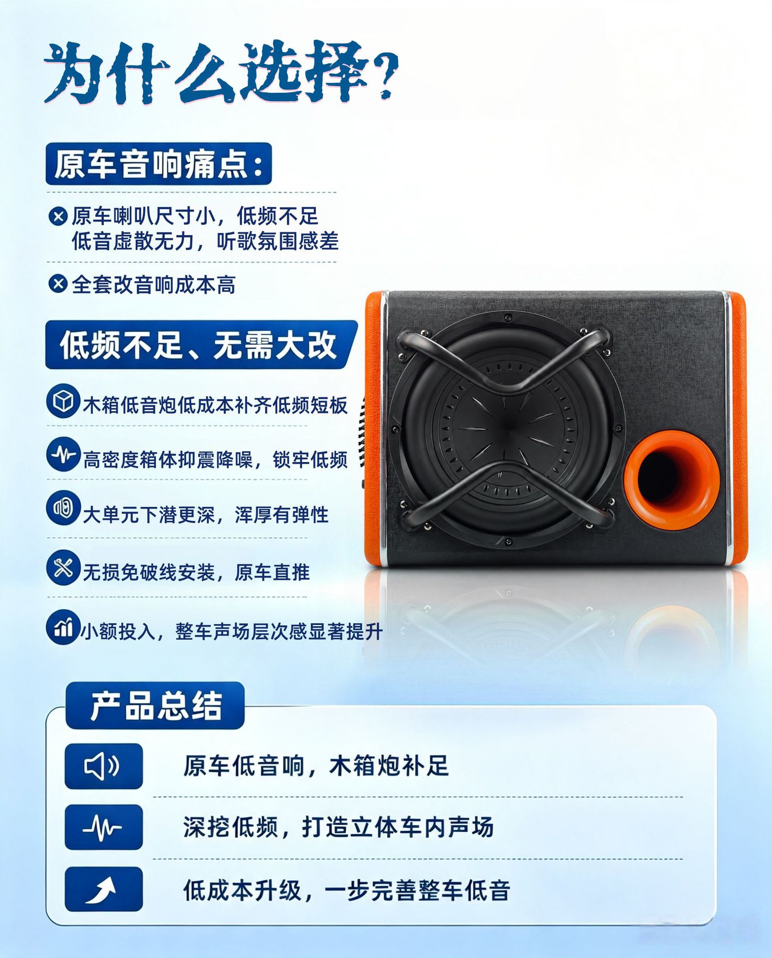 Source Factory Car Active Subwoofer 10inch Trunk Box Subwoofer 12V Super Bass Audio Wholesale Oem