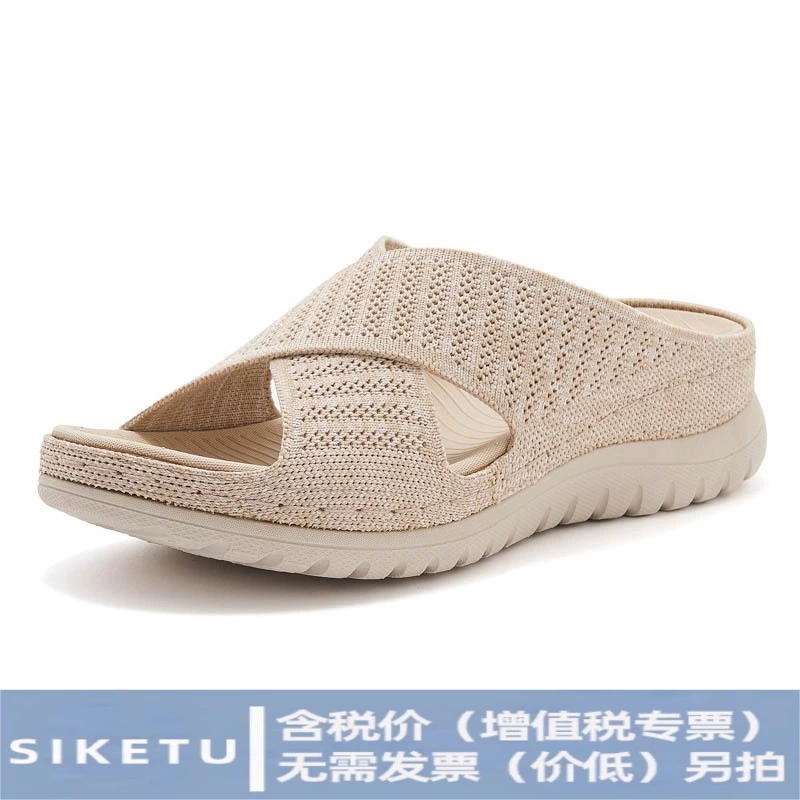 1902-7 Amazon новые 2025 европейские и американские спортивные и повседневные сандалии с вырезом на липучке и толстой подошвой для женщин