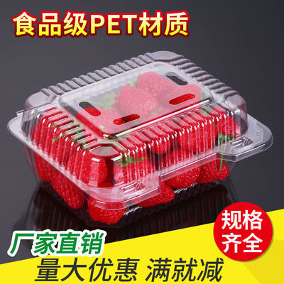 transparent Crisper disposable Fruit box Fruits and vegetables Plastic rectangle With cover go out Fruits fishing packing Box