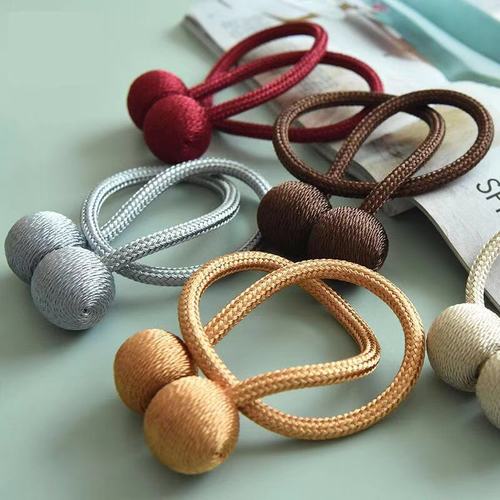 Manufacturer Direct Sales Curtain Strap, Curtain Rope, Curtain Accessories, Magnets, No Screwing Creative Hanging Rope, Hanging Balls, Modern Minimalist