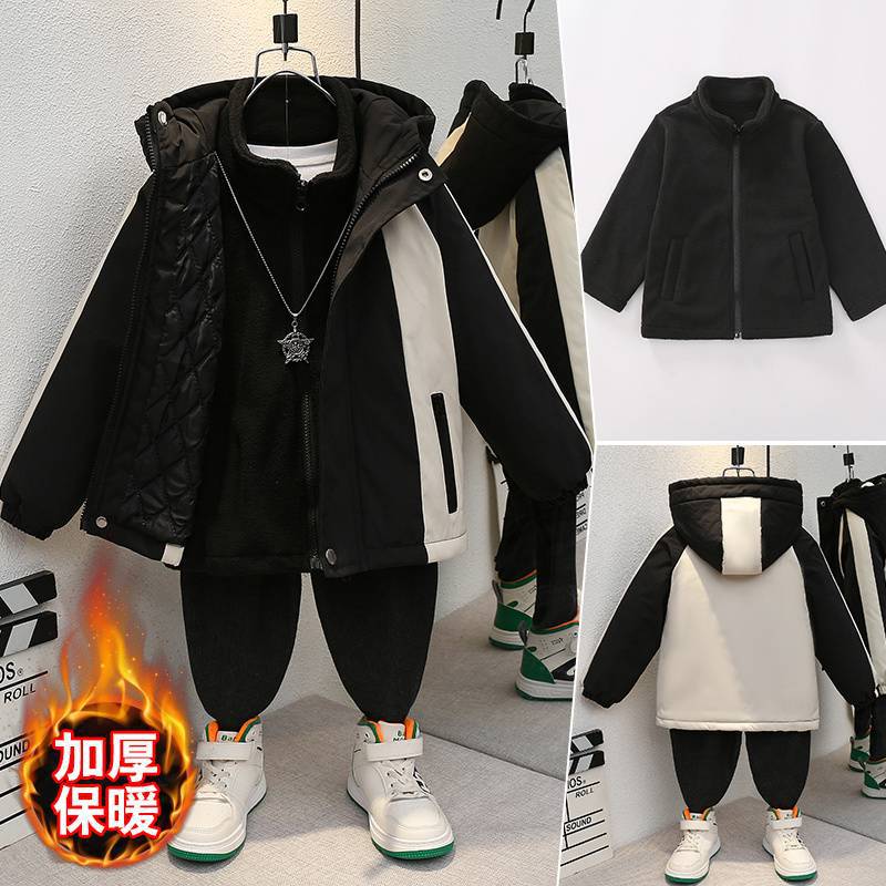 블랙 퀼팅 재킷 + 안감