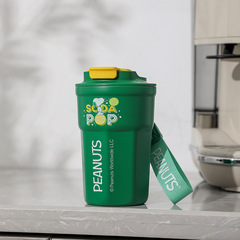 Official Snoopy Snoopy Cartoon Coffee Cup Cute Portable Cup for Men and Women Insulated Water Cup