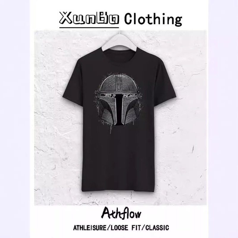 Cross-border T-shirt male Star Wars Shirt Star Wars printed T-shirt European and American fashion brand foreign trade wholesale ins