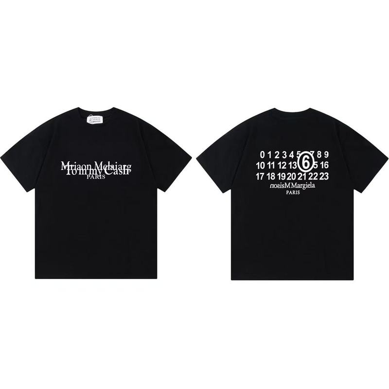 国境を越えたファッションのメイソンmargieraマギラプリントMM6純綿男女同一タイプtシャツの代理|undefined