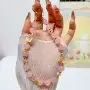 手工手拎串珠合金包挂