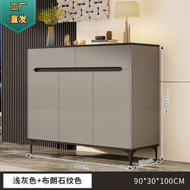 靠墙玄关柜收纳柜阳台储物柜鞋架子鞋柜家用门口大容量轻奢高级感