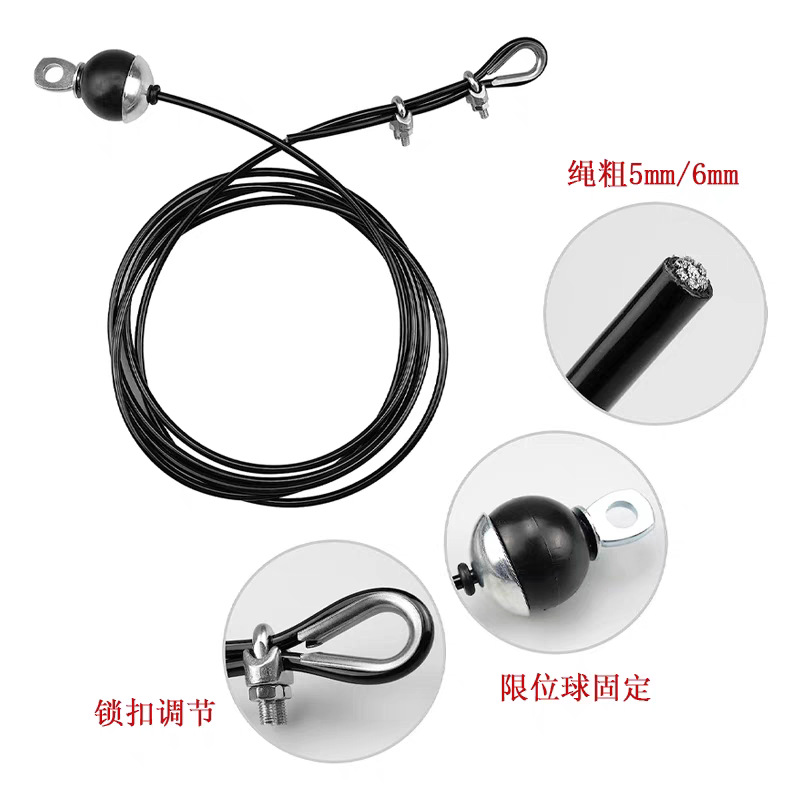 Fitness Equipment Wire Rope Homemade Household High Pull-Down Gantry Accessories Pu Coated Wire Rope