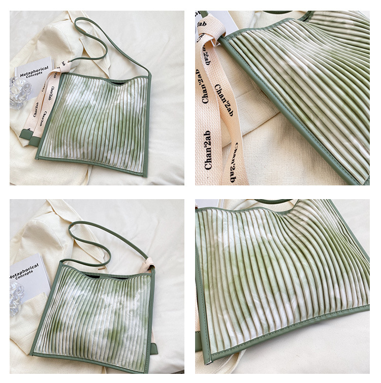 Fashion Stripe Floral Square Magnetic Buckle Shoulder Bag Tote Bag display picture 1