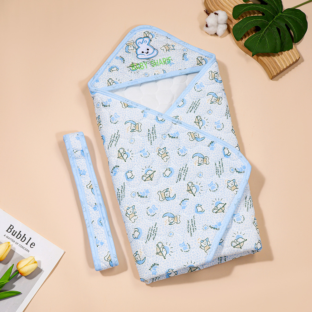 Quilted Cotton Baby Swaddle for Newborns, Thin Quilt for Newborns, Soft Maternity Ward Supplies