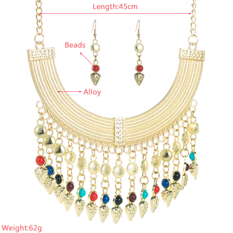 Ethnic Style Geometric Alloy Plating Necklace display picture 1