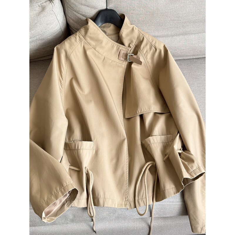 2026 Short design, fitted waist, windbreaker-style top, youthful look, leather buckle, slightly loose fit, wholesale N5DF9391 2026 Short design, fitted waist, windbreaker-style top, youthful look, leather buckle, slightly loose fit, wholesale N5DF9391