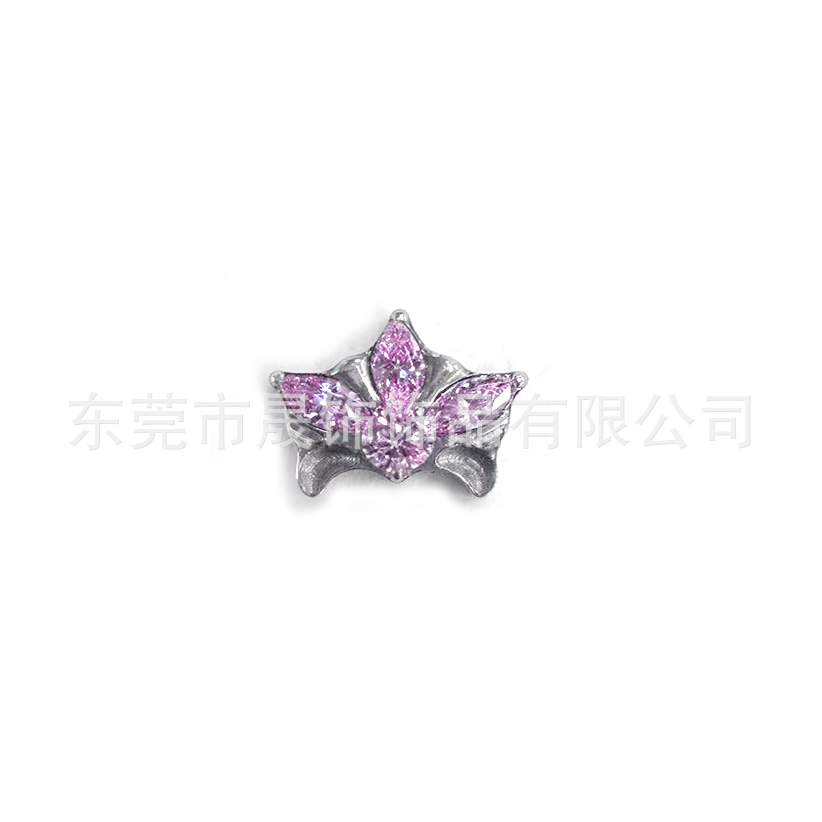 F136 Titanium Flower 卉型 Ear Stud Studded Cubic Zirconia Helix Cartilage Stud G23 Implant Grade Titanium 人体 Piercing Jewelry Cubic Zirconia Ear Stud