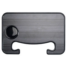 Car Computer Table Tray Multifunctional Car Dinner Plate Steering Wheel Laptop Bracket Car Dinner Plate Storage Rack (Car table board) - wood-grain-black