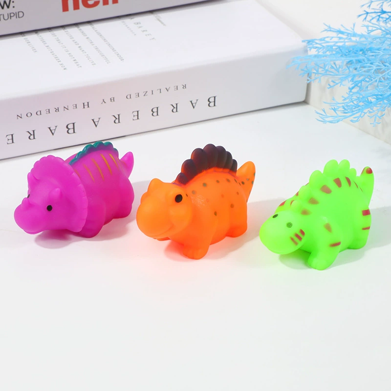 Картонная цветная карта пластик, динозавр, кукольная игра в воде, игрушка, издает звуки, антистресс