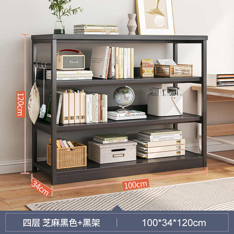 Estante de sala de estar Estante de piso Estante de almacenamiento multicapa Estante de exhibición doméstico contra la pared Estante de almacenamiento integrado Gabinete bajo