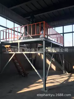 翔飞粉体混合甲鱼饲料用4立方双螺旋锥形混合机