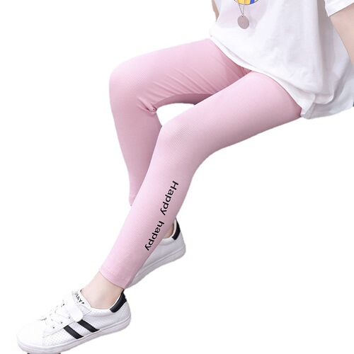 Baby Barbie Pants Summer Shark Leggings for Kids Outwear Modal Pants for Little Girls Slim Fit Thin Long Pants