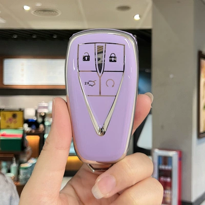 Changan cs75plus Car: Car key bag - changan-c-model-4-button-charming-purple-single-shell