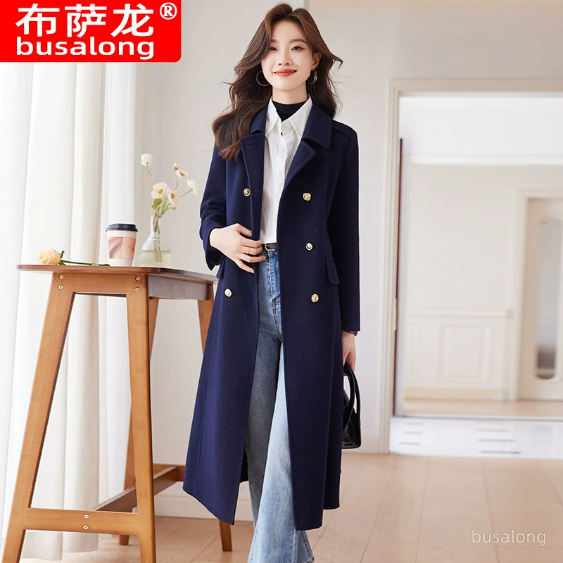 Long suit, trench coat, mid-length