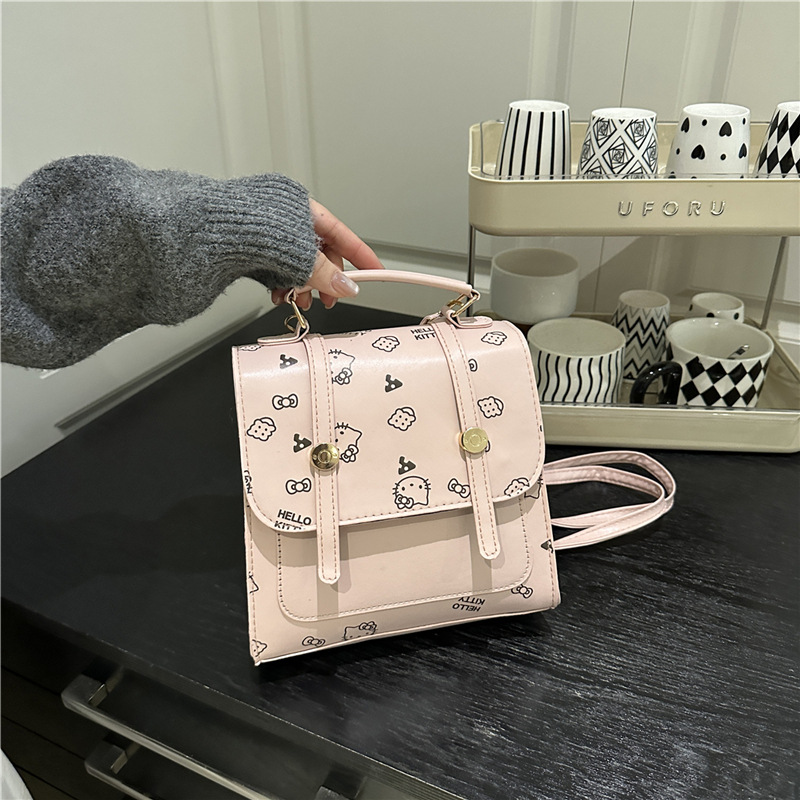 Nicho de diseño sensación de mochila de hombro de estilo femenino estilo de moda de estudiantes de moda personalidad casual sensación de textura de mochila de estilo universal