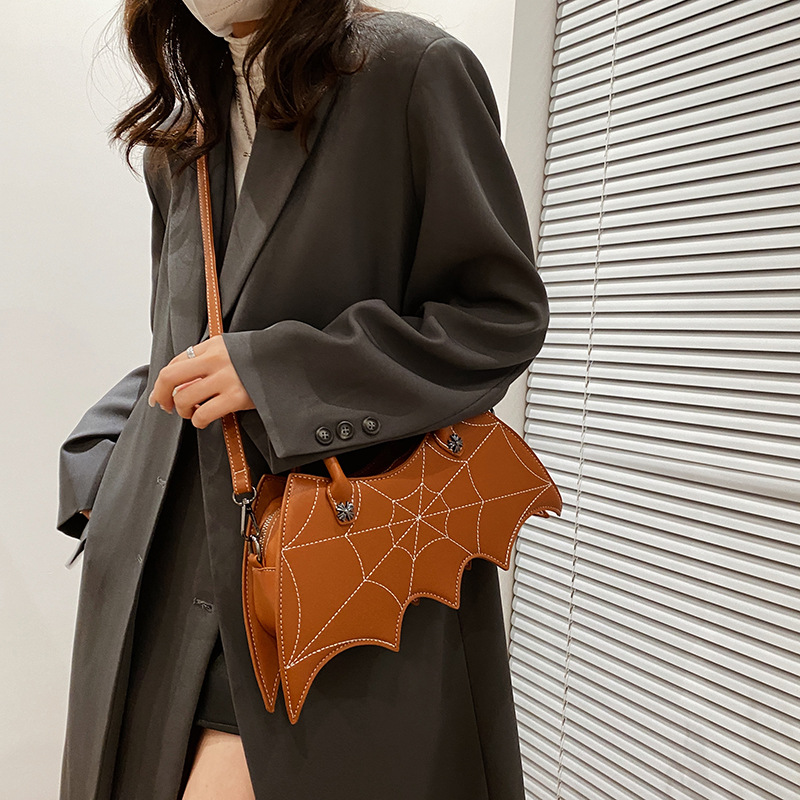 new funny bat fashion retro punk dark embroidery portable messenger shoulder bagpicture133