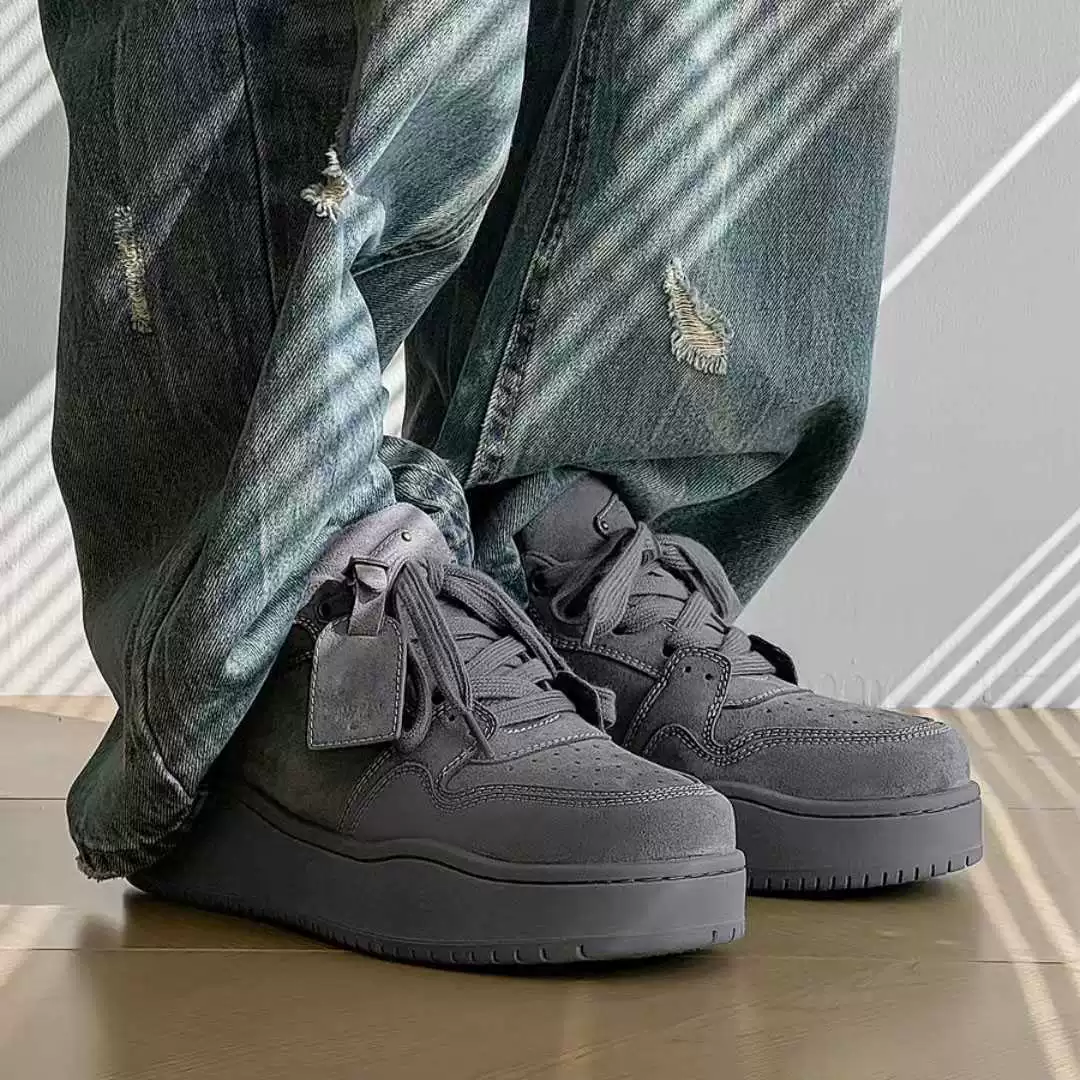 Пара пшеничных цветных кроссовок мужская обувь весна 2025 новый толстый подошв увеличенные повседневные ботинки ретро женская обувь дикая модная обувь