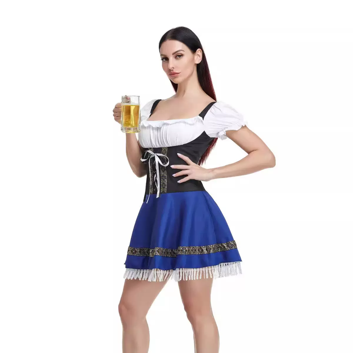 啤酒节服装促销服万圣节女佣制服酒吧侍女装性感迷你连衣裙dirndl