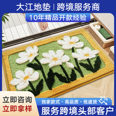 東南アジアの吸水性と厚みのあるバスルームフロアマット、ドアエントリー、家庭用植毛滑り止めマット、バスルームフロアマット、日本と韓国