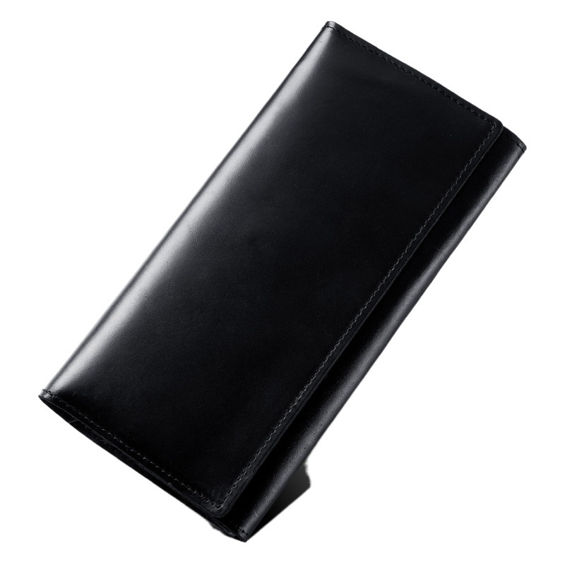 Los hombres de cuero de caballo loco de tres veces la cartera de aceite de cuero inmerso bolso del teléfono móvil de los hombres titular de la tarjeta de cuero de la cartera de comercio exterior al por mayor