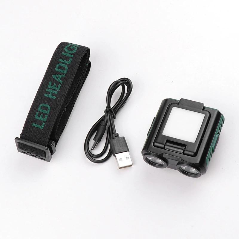 Cross-border новый светодиодный головной свет многофункциональный регулируемый USB зарядка уличный свет фонарик для рыбалки