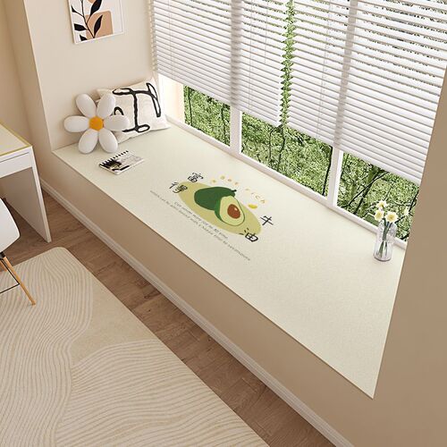 Fresh and clean leather PVC bay window mat waterproof for all seasons, wipeable, no-wash, easy to care for and cutable