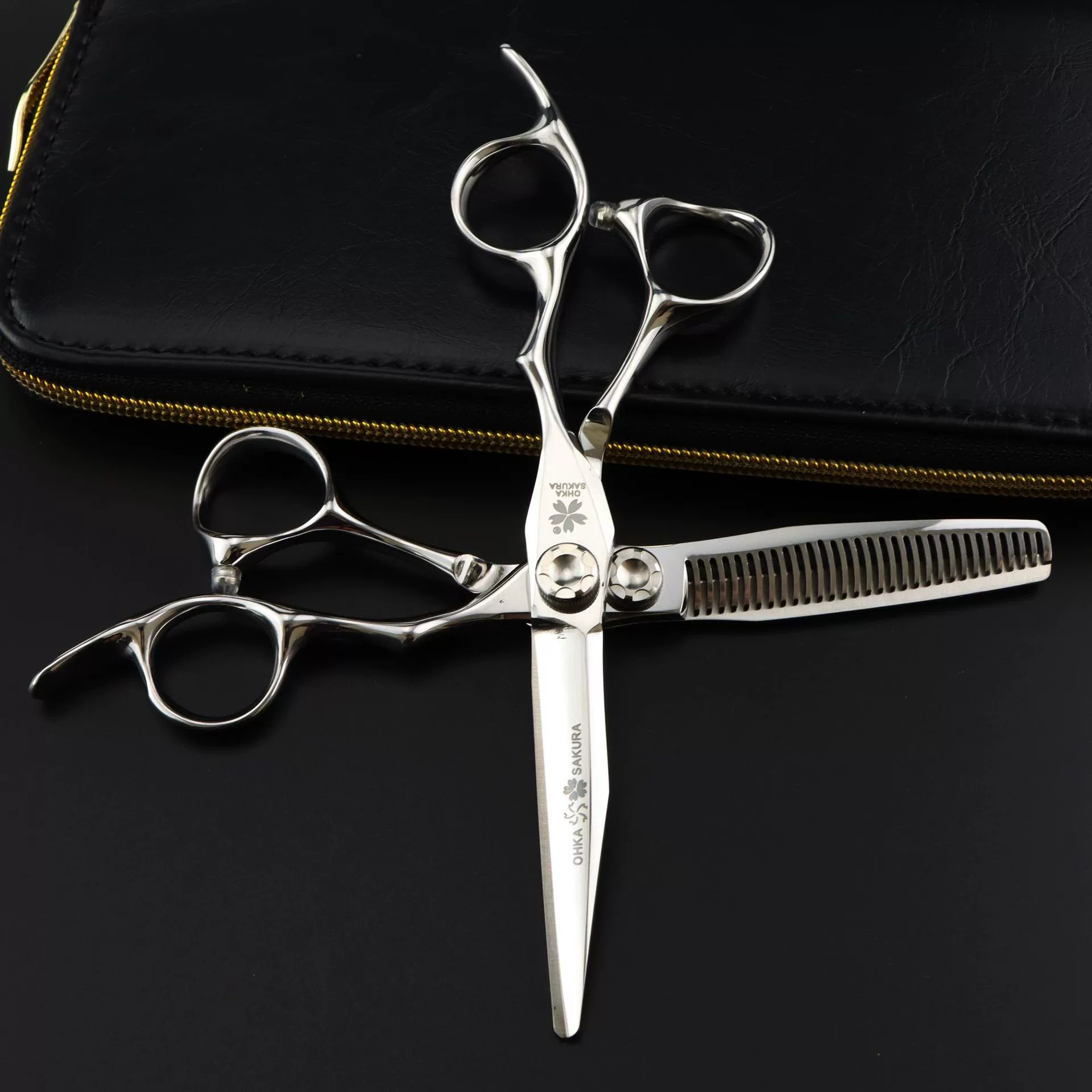 6,0 дюймов серебряные ножницы для волос с цветком вишни Парикмахерские ножницы плоские ножницы Liu Hai ножницы зубные ножницы тонкие зубные ножницы