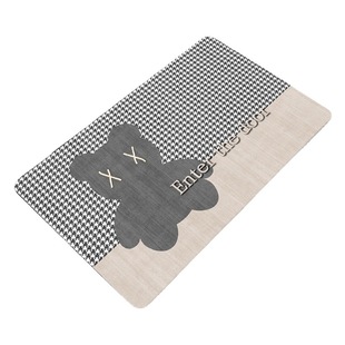 Cartoon soft diatom mud floor mat Bathroom Kitchen non-slip mat bathroom absorbent quick-drying Crystal velvet doorway floor mat