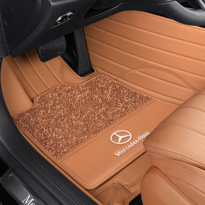 适用奔驰e300L e260l glc300 glc260 gle350 s400 s450包围皮脚垫