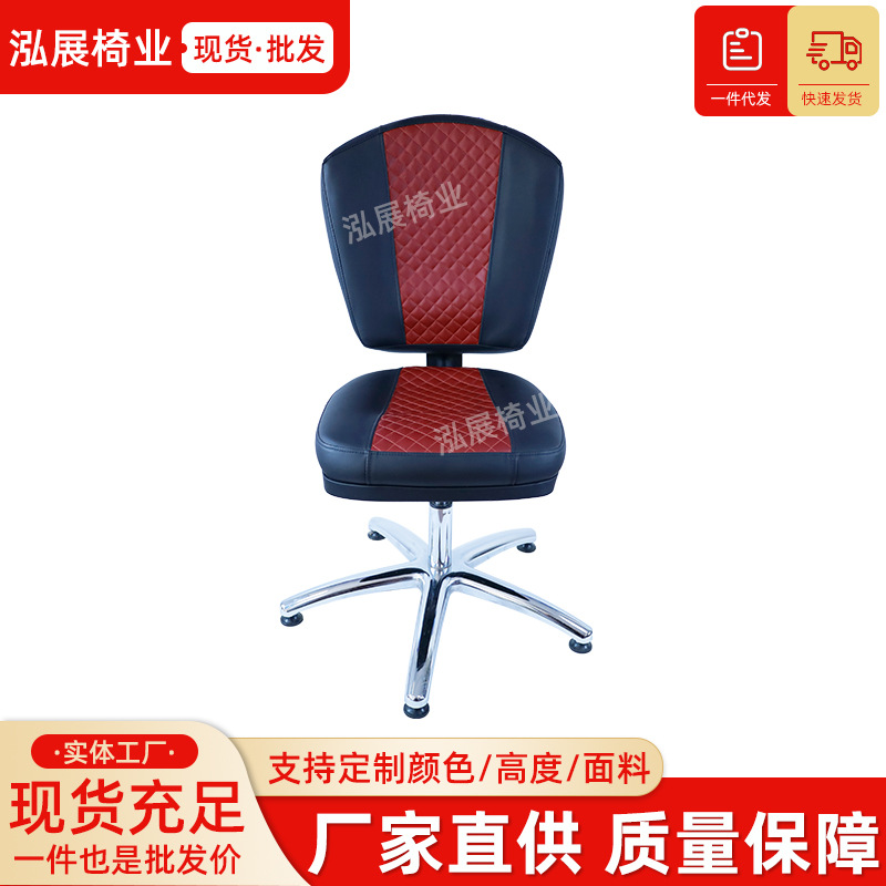 High quality double color matching mobile rotating casino seat simple lifting bar chair five-wheel base chair in stock wholesale