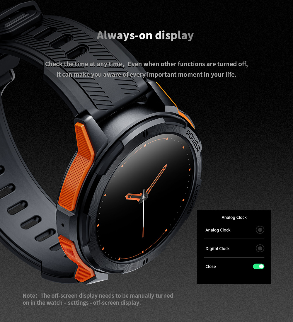 C25 smartwatch 1.43 inch outdoor exercise Bluetooth talk_voghion.com