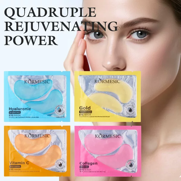 KORMESIC Eye Mask Collection of 4 Types, Eye Mask, Foreign Language Version Eye Care Patch, Cross-Border Bestseller Wholesale