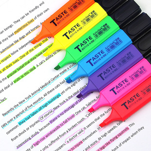 Shield fluorescent marking pen large capacity key color eye protection marking pen student drawing hand account pen wholesale