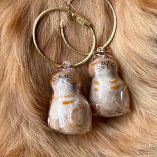 Cute Cat Hair Keepsake Locket Cat Hair Keepsake Pendant