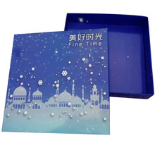 新款儿童发饰美好时光天地盖纸盒  发夹发箍发圈套装纸盒