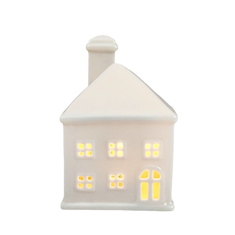 De estilo europeo Casa de cerámica lámpara LED artesanía Luz de lujo decoraciones noche luz decoración del hogar Comercio exterior transfronteriza al por mayor