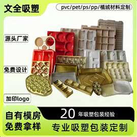 义乌吸塑工厂镀金pvc吸塑内托托盘包装盒定制pet透明吸塑定做制