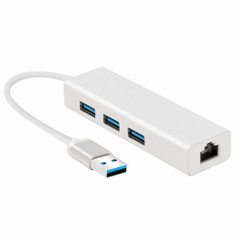 usb3.0hub hub usb to rj45 notebook network port converter 3-port usb gigabit network card converter