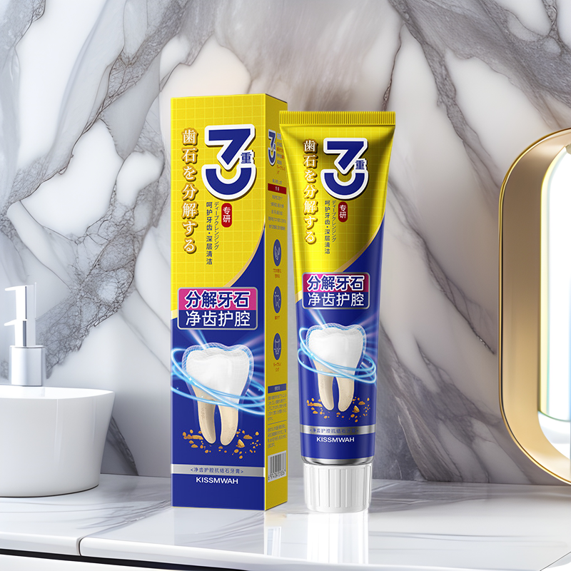 KISSMWAH Tooth Cleaning and Cavity Protection Anti-calculus Toothpaste 100g Mouthwash after Meal Clean Mouth Fresh Tooth Toothpaste