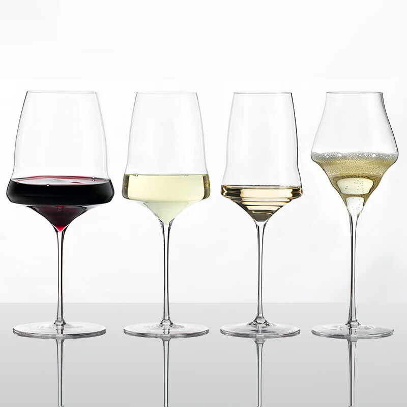 Thousand Yuan Ping for High-end Chinese Ultra-thin Burgundy Bordeaux Cloud Cup Handmade Crystal Cup Goblet
