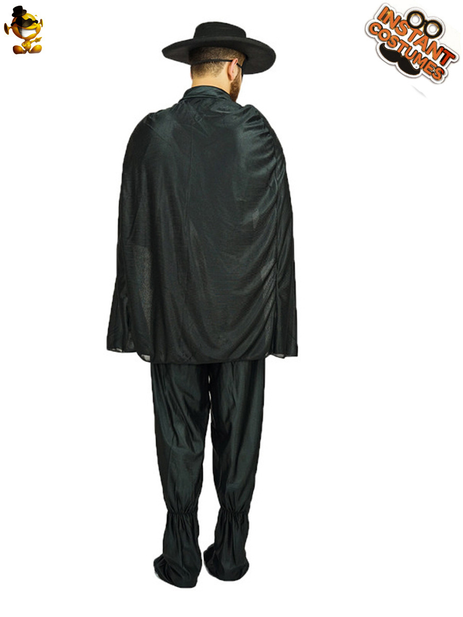 De Halloween de los hombres adultos Zorro traje etapa rendimiento traje COSPIAY traje adulto traje de fiesta